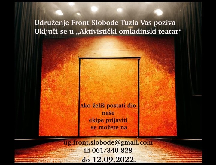Aktivistički omladinski teatar u Tuzli!