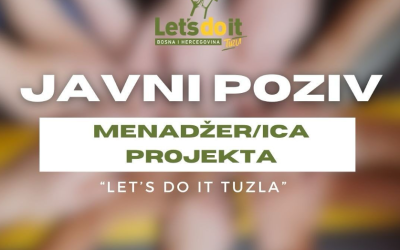 Let’s do it Tuzla je u potrazi za menadžerom/icom projekta