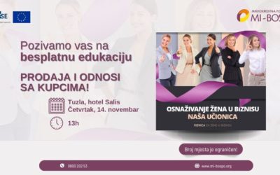 Poziv na besplatnu edukaciju: Prodaja i odnosi sa kupcima!