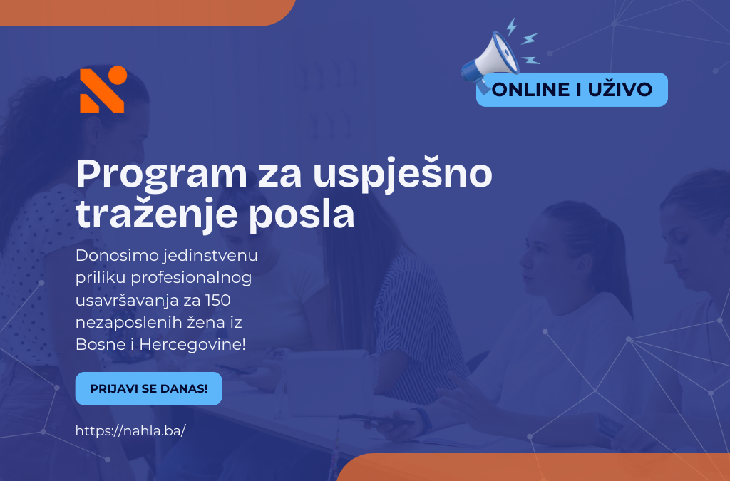 Prijavite se na program za uspješno traženje posla za žene iz cijele BiH