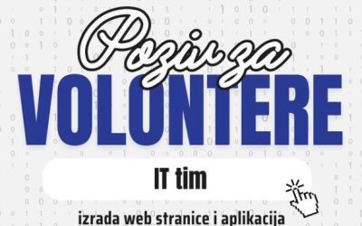 Poziv za volontere – IT Tim