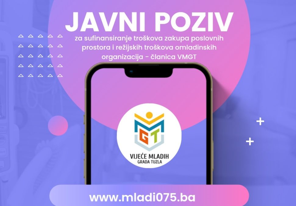 Rang lista prijavljenih aplikanata na Javni poziv za sufinansiranje režijskih troškova i troškova zakupa poslovnih prostora omladinskih organizacija