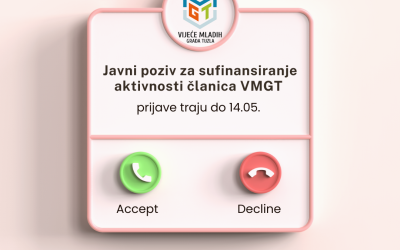 Javni poziv za sufinansiranje troškova aktivnosti omladinskih organizacija članica Vijeća mladih Grada Tuzla