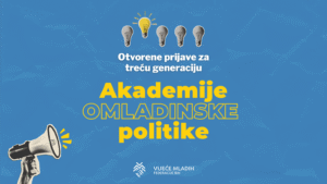 Otvoren je poziv za treću generaciju Akademije omladinske politike Bosne i Hercegovine!