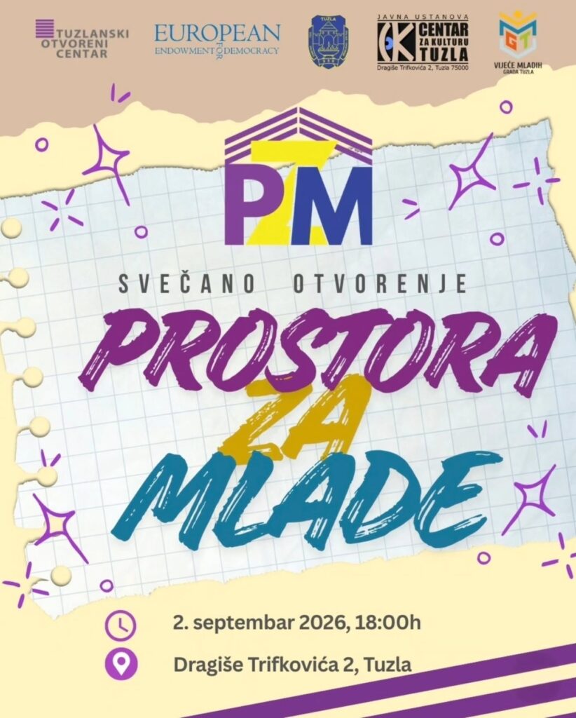🎉 TUZLA DOBIJA PONOVO PROSTOR ZA MLADE 🎉 (Fotografija 1)